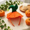 Halloween Pumpkin Headband, Halloween Costume Pumpkin Hat for Women Adult Cosplay Headdress