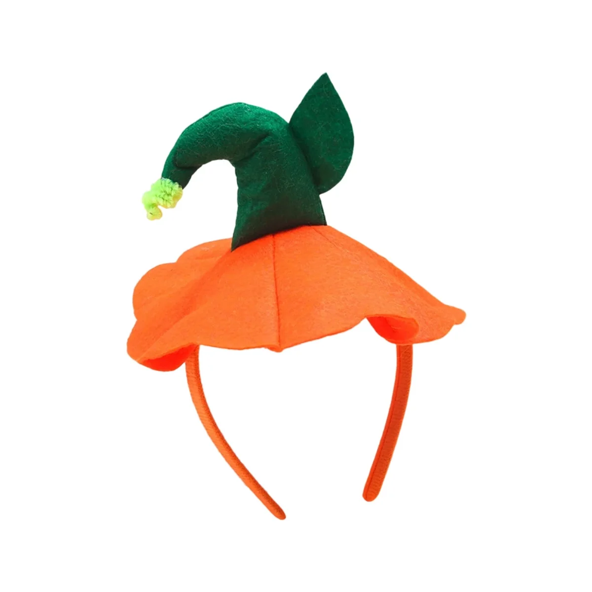 Halloween Pumpkin Headband, Halloween Costume Pumpkin Hat for Women Adult Cosplay Headdress
