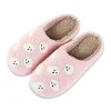 Halloween Slippers For Women Couple Halloween Cartoon Quirky Large Size Warm Padded Cotton Slippers Holiday Couple Shoes