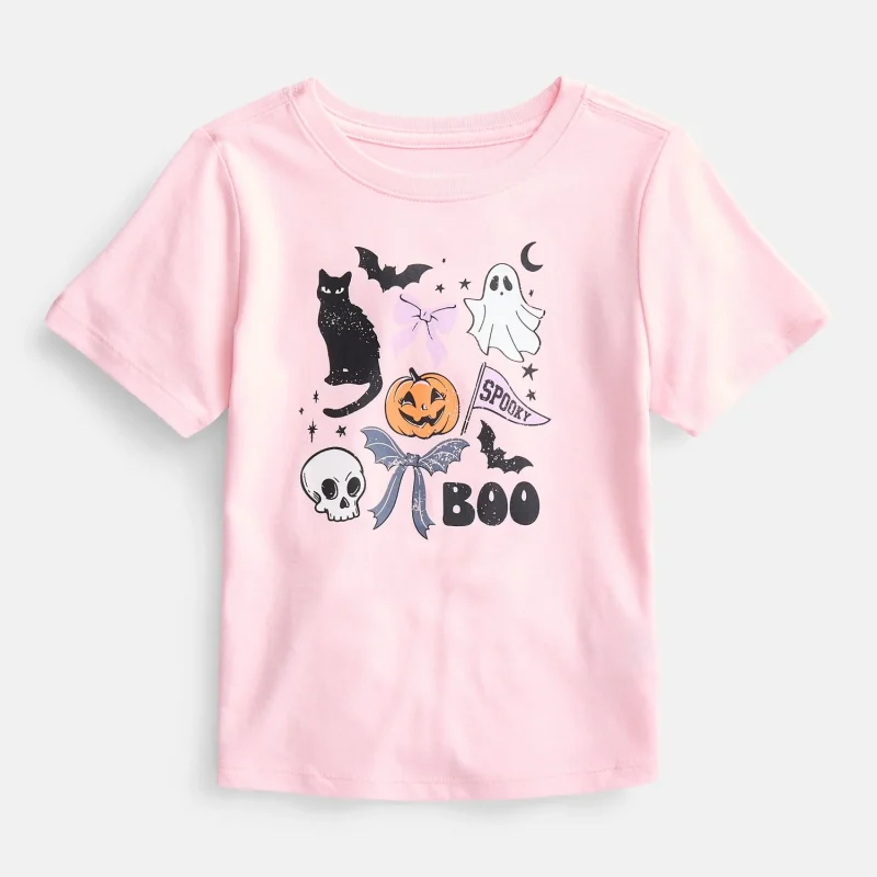 Halloween Toddler Girls Graphic Tee with Short Sleeves from Way to Celebrate, Sizes 12M-5T