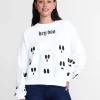 Halloween Women's Hey Boo Graphic Sweatshirt with Long Sleeves