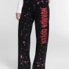 Halloween Women's Horror Queen Wide Leg Jogger Pants, Sizes XXS-XXL
