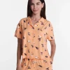 Halloween Women's Notched Top and Shorts Pajama Set from Way to Celebrate, 2-Piece