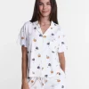 Halloween Women's Notched Top and Shorts Pajama Set from Way to Celebrate, 2-Piece