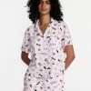Halloween Women's Notched Top and Shorts Pajama Set from Way to Celebrate, 2-Piece