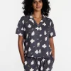Halloween Women's Notched Top and Shorts Pajama Set from Way to Celebrate, 2-Piece