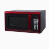 Hamilton Beach Microwave Oven 0.9 Cu. Ft., 900W, Red Stainless Steel
