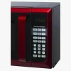 Hamilton Beach Microwave Oven 0.9 Cu. Ft., 900W, Red Stainless Steel