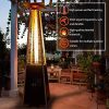 Hampton Bay Pyramid Outdoor Propane Patio Heaters, 2-Set, 42,000 BTU - Brown