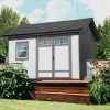 Handy Home Products Beachwood 10 ft. x 12 ft. Wood Storage Shed With Floor