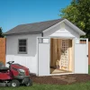 Handy Home Products Beachwood 10 ft. x 12 ft. Wood Storage Shed With Floor