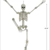 Hanging Posable Skeleton Decoration, White, 5', Halloween by Way To Celebrate