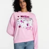 Hanging With My Boos! Women's Halloween Graphic Crew Sweatshirt