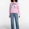 Hanging With My Boos! Women's Halloween Graphic Crew Sweatshirt