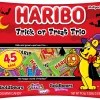HARIBO Trick or Treat Trio Halloween Gummy Candy Mini Pouches, 45ct