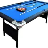 Hathaway Fairmont 6 Ft Portable Pool Table, Blue - BG2574