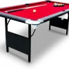 Hathaway Fairmont Portable Pool Table 6 Ft, 76 x 43.25 x 32 in - BG2574
