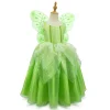 HAWEE Flowers Fairy Costume for Girls Toddler Halloween Birthday Party Fairy Elf Dress up with Wings