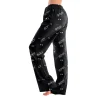 Hearthz Halloween Flannel Pajama Pants Women Plush Fuzzy Pajama Pants for Women Plaid Warm Cozy Pj Bottoms Lounge Pants