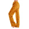 Hearthz Halloween Flannel Pajama Pants Women Plush Fuzzy Pajama Pants for Women Plaid Warm Cozy Pj Bottoms Lounge Pants