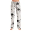 Hearthz Halloween Flannel Pajama Pants Women Plush Fuzzy Pajama Pants for Women Plaid Warm Cozy Pj Bottoms Lounge Pants