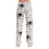 Hearthz Halloween Flannel Pajama Pants Women Plush Fuzzy Pajama Pants for Women Plaid Warm Cozy Pj Bottoms Lounge Pants