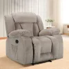 Heated Massaging Recliner Chair, 65L x 37W x 41H
