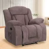 Heated Massaging Recliner Chair, 65L x 37W x 41H