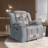 Heated Massaging Recliner Chair, 65L x 37W x 41H