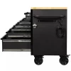 Heavy Duty 61 in. W x 23 in. D 15-Drawer Mobile Workbench With Solid Wood Top