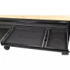 Heavy Duty 61 in. W x 23 in. D 15-Drawer Mobile Workbench With Solid Wood Top