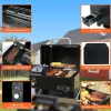 Hello.Dr Portable Wood Pellet Grill And Smoker, 8-In-1 Tabletop, Black - B0BWGXFY9H