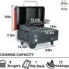 Hello.Dr Portable Wood Pellet Grill And Smoker, 8-In-1 Tabletop, Black - B0BWGXFY9H