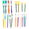 Hello Hobby Assorted Paint Brushes, 25 Count