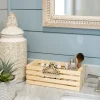 Hello Hobby Unfinished Wood Crate, 12 in x 5.5 in x 4 in