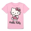 Hello Kitty Animal Print Girls Short Sleeve Graphic T-Shirt, Sizes 4-16