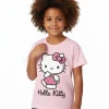Hello Kitty Animal Print Girls Short Sleeve Graphic T-Shirt, Sizes 4-16
