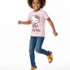 Hello Kitty Animal Print Girls Short Sleeve Graphic T-Shirt, Sizes 4-16