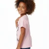 Hello Kitty Animal Print Girls Short Sleeve Graphic T-Shirt, Sizes 4-16