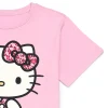 Hello Kitty Animal Print Girls Short Sleeve Graphic T-Shirt, Sizes 4-16