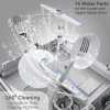 Hermitlux Countertop Dishwasher With 5-Liter Built-In Water Tank - 900W