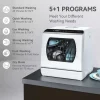 Hermitlux Countertop Dishwasher With 5-Liter Built-In Water Tank - 900W
