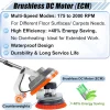 HHQ Commercial Orbital Floor Scrubber Buffer Polisher, 1.5 HP, 1100 Watts, 50-Foot Cord - Floor Scrubber-B