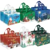 HiberyHom 12 Pcs Halloween Trick or Treat Bags with Handles, Gift Bags & Party Favor Bags for Kids, 8.27 x 5.91 x 7.87 i
