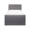 Hillsdale Living Essentials Upholstered Twin Platform Bed With 2 Storage Drawers, Gray