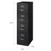 Hirsh Commercial Four-Drawer Vertical Letter File Cabinet, 22D