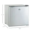 HOMCOM Countertop Upright Mini Freezer, 1.1 Cu.Ft, Gray - 05