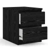 Home Square 2 Piece Furniture Set With Platform Full Bed And 2 Drawer Nightstand