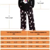 Homlouue Halloween Womens Plus Size Pajama Sets 2-Piece, Cute Ghost Print V-Neck Loungewear with Pockets, Soft Sleepwear