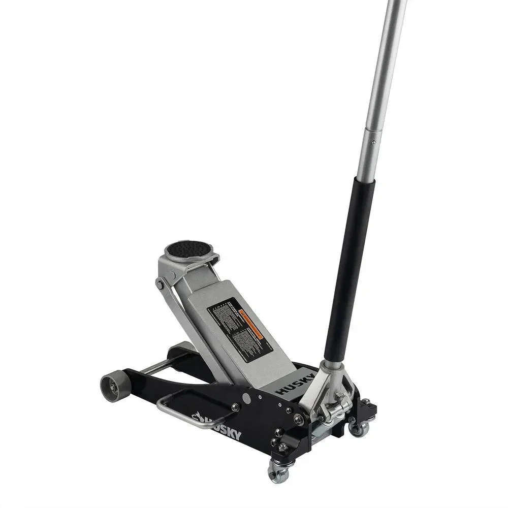 Husky 3-Ton Aluminum and Steel Car Jack, 4 in. to 18-1/2 - HPL4751